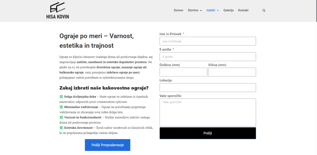 landing pages